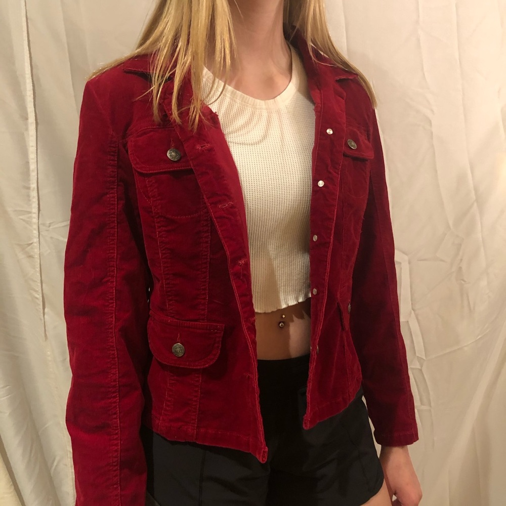 Red Corduroy Jacket